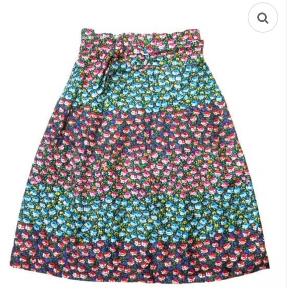 J. Crew EUC, M, Collection Ratti Floral Silk Skirt - Picture 1 of 4